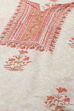 Orange Cotton Hand Embroidered Unstitched Suit Set image number 2