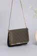 Black Polycotton Ethnic Motif Printed Sling bag image number 4