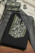 Mustard Cotton Modal Digital Print Unstitched Suit Set image number 0