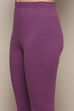 Violet Jersey Anarkali Kurta Churidar Suit Set image number 2