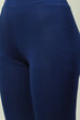 Black Viscose Lycra Solid Leggings image number 1