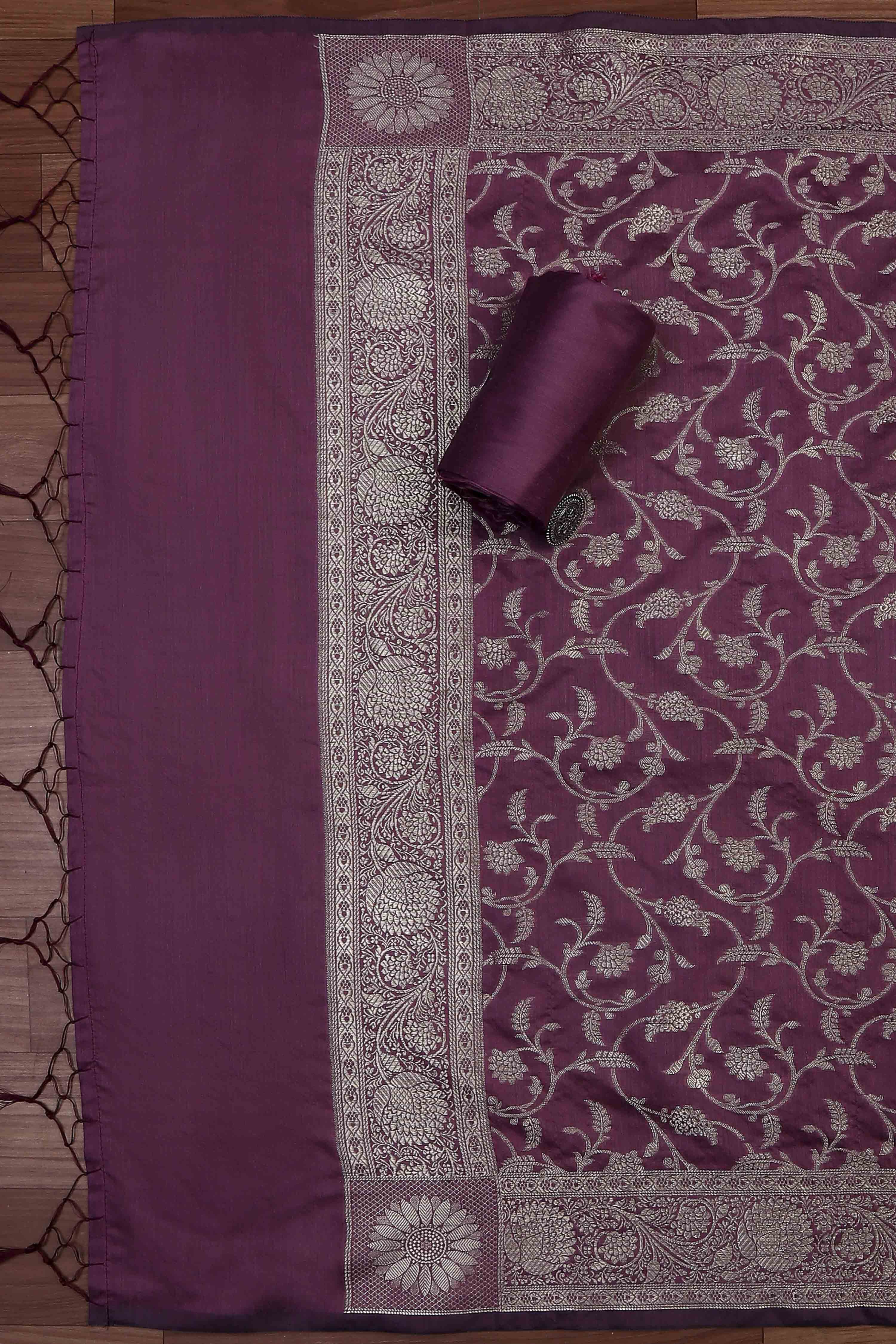 Peach Cotton Printed Embroidered Unstitched Suit Set image number 3