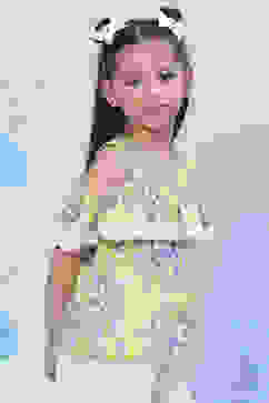 Lime Green Relaxed Printed Top image number 3