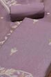 Mauve Cotton Printed Embroidered Unstitched Suit Set image number 1