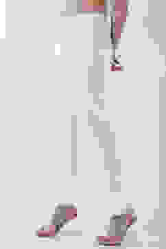 White Solid Flared Pants image number 2