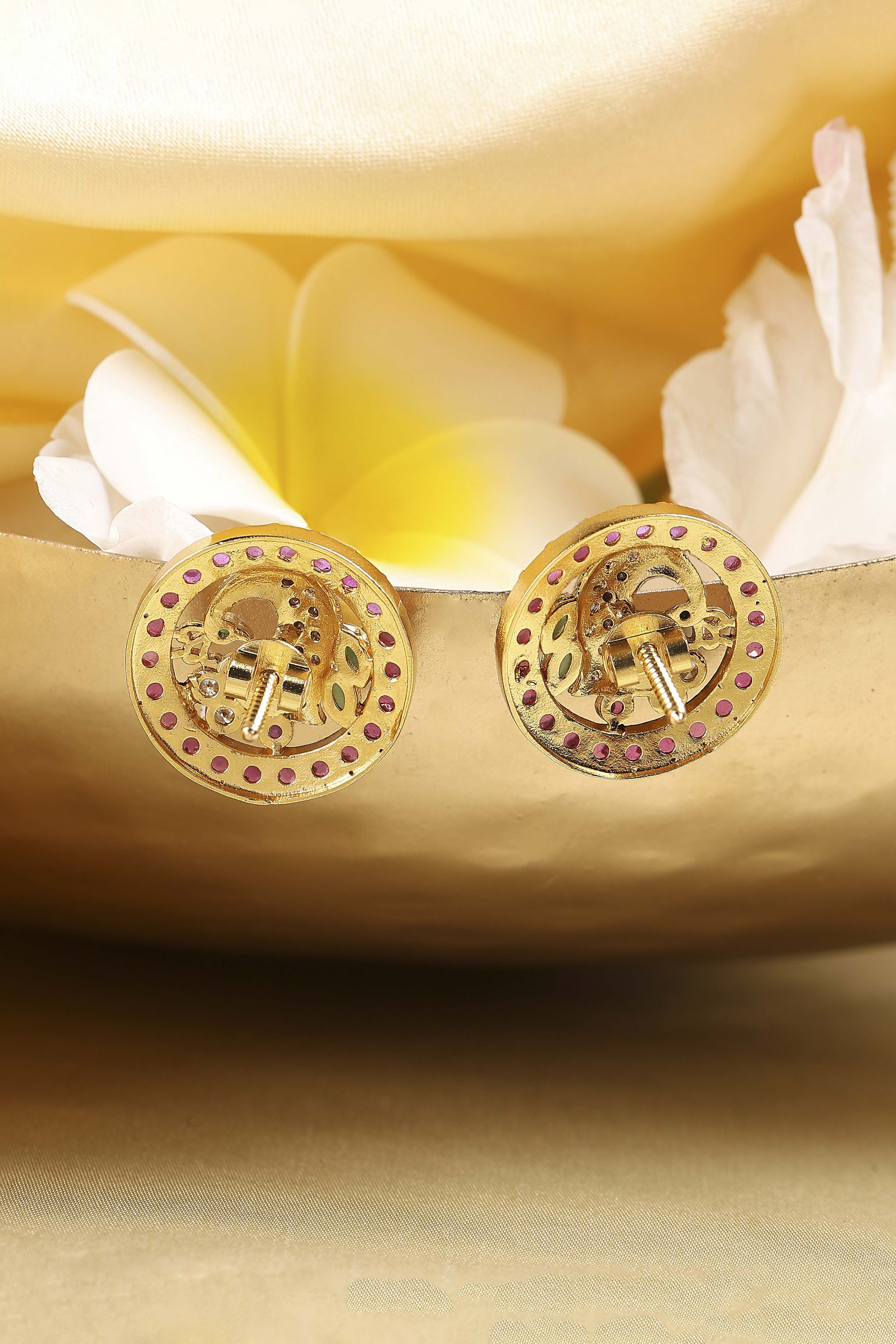 Multicolor Brass Studs image number 2