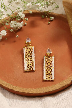 Gold 925 Sterling Silver Earrings image number 2