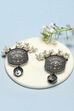 Oxidised Brass Earrings image number 2
