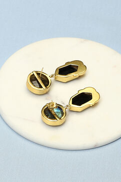 Black Brass Earrings image number 2