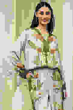 Green Floral Printed Co-ord Set image number 7