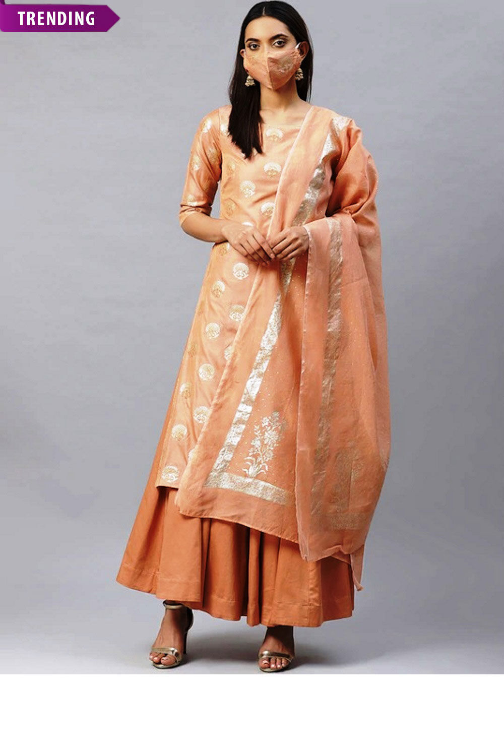 Biba peach suit set clearance