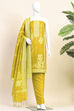 Purple Jacquard Traditional Weaving Unstitched Suit Set image number 6