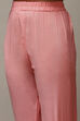 Pink Muslin Lace Unstitched Suit Set image number 3