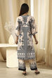 Beige and Brown Pure Cotton Printed Kurta Set image number 4
