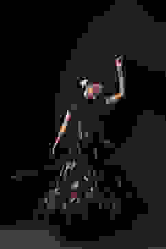 Rohit Bal Black Cotton Silk Anarkali Printed Suit Set image number 8