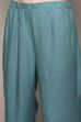 Blue Chanderi Unstitched Suit Set image number 7