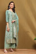 Pink Silk Blend Woven Floral Unstitched Suit Set image number 3