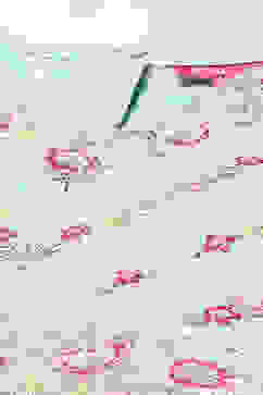 Aqua Chanderi Blouse With Georgette Lehenga & Net Dupatta  image number 1