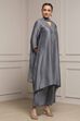 Green Striped Straight Suit Set image number 5