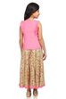 Multi-coloured Set of Cotton Printed Top and Skirt image number 5