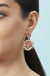 Pink Brass Earrings image number 1