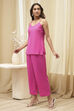 Pink Embroidered Straight Kurta Set image number 7