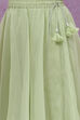 Lime Green Art Silk Lehenga Set image number 7