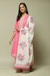 Turquoise Cotton Anarkali Kurta Palazzo Suit Set image number 7