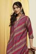 Purple Poly Viscose Straight Kurta image number 1