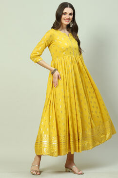 Mustard Cotton Dress image number 0