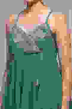 Emarlend Green Polyester Kalidar Printed Suit Set image number 1