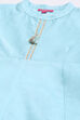 Sky Blue Art Silk Kalidar Printed Kurta Set image number 1