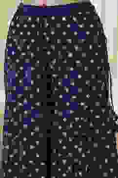 Teal Blue Georgette Embroidered Peplum Suit Set image number 1