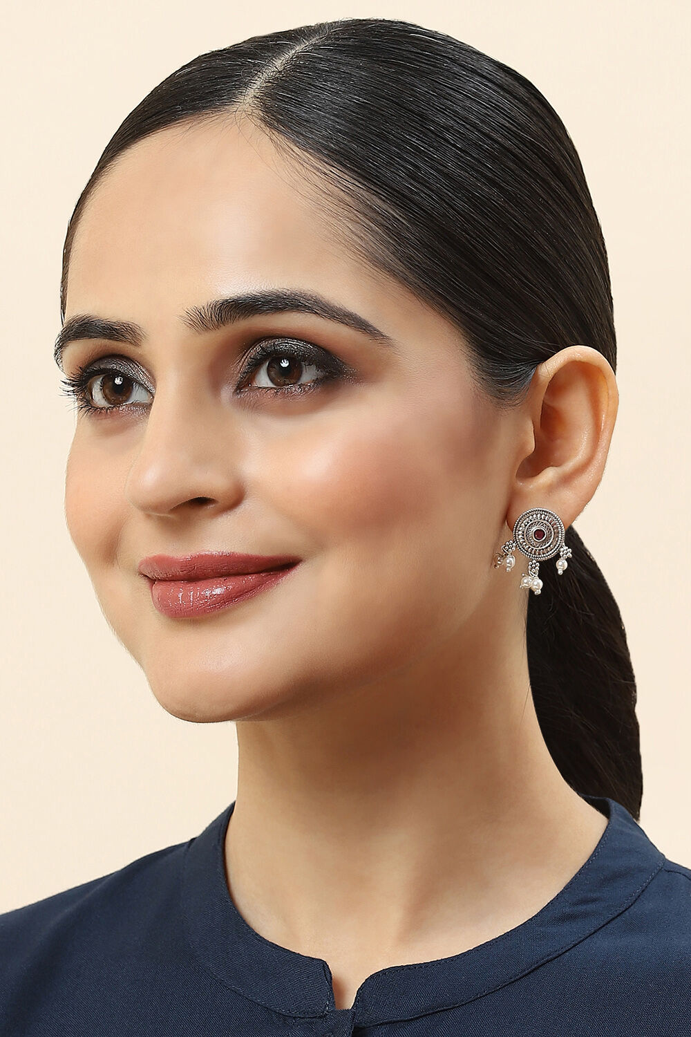 Pink 925 Sterling Silver Earrings image number 3