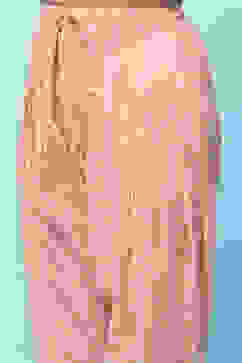 Peach Cotton Straight Printed Kurta Salwar Suit Set image number 3