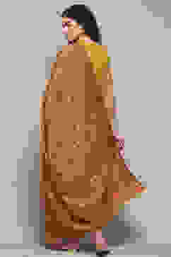 Yellow Poly Cotton Yarndyed Dupatta image number 2