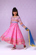 Pink Cotton Anarkali Suit image number 2
