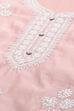 Pastel Pink Chanderi Blend Unstitched Suit set image number 2