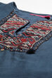 Blue Art Silk Girls Straight Straight Kurta Palazzo Suit Set image number 1