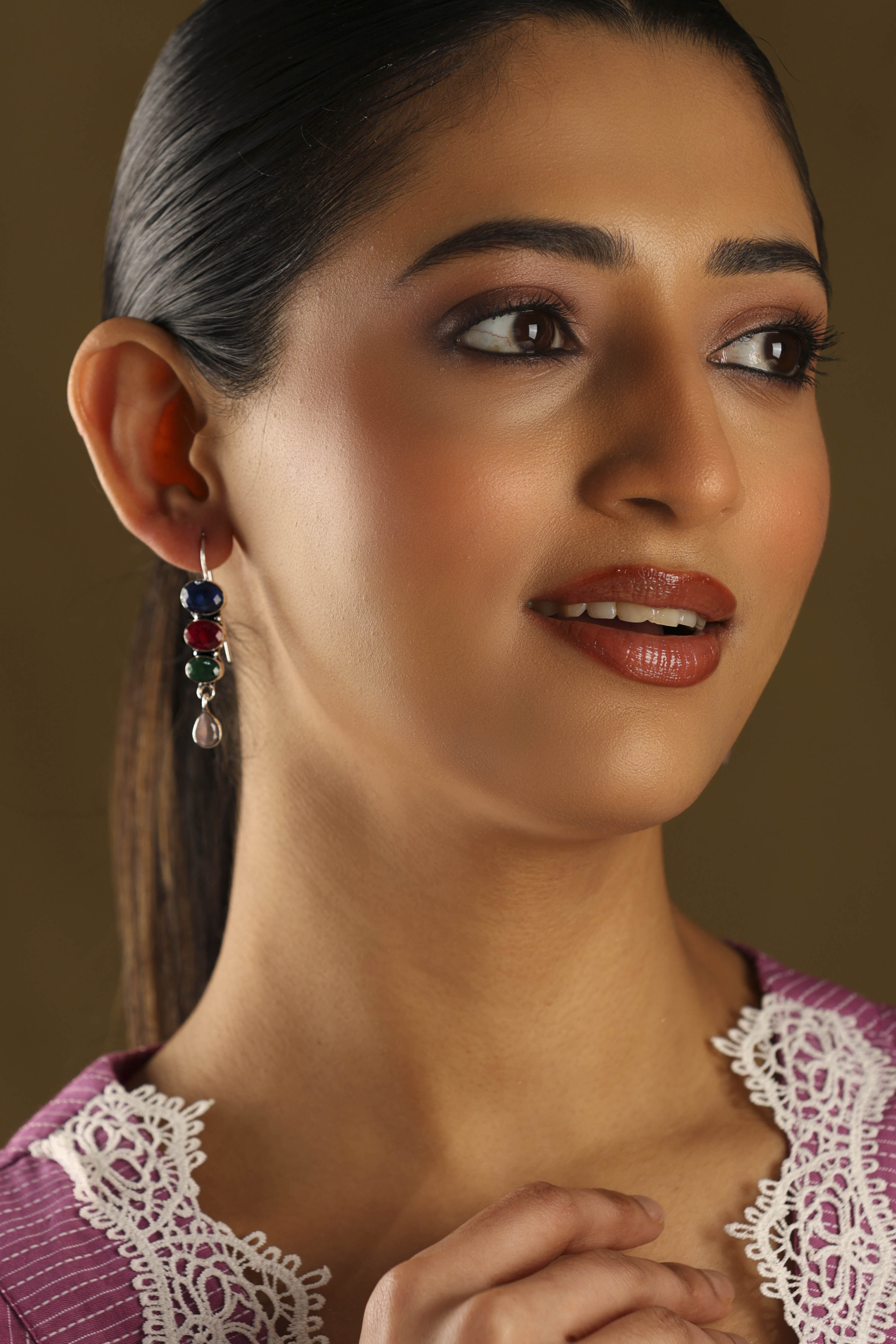 Multicolor Brass Drop & Danglers image number 3