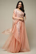 Powder Pink Cotton Silk Embroidered Lehenga Set image number 6