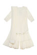 Off-White Embroidered Straight Suit Set image number 4
