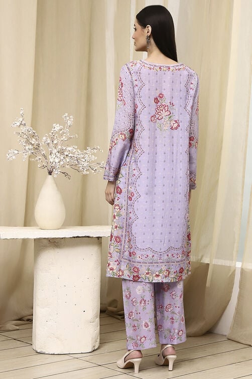 Pista Green Modal Blend Straight Suit Set image number 4