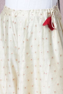 Cherry Red Cotton Silk Sharara Kurta Sharara Suit Set image number 2