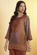 Blue Viscose Blend Straight Kurta image number 2