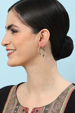 Black Brass Earrings image number 3