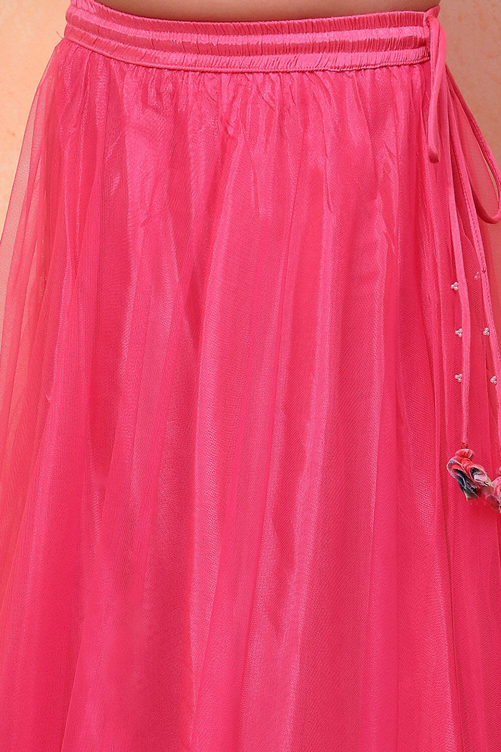 Green Floral Festive Flared Lehenga Set image number 2