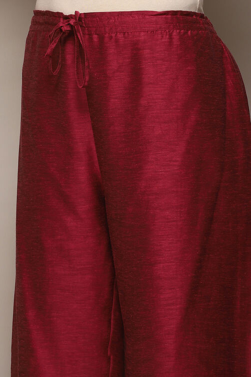 Buy Pink Cotton Straight Yarndyed Kurta Sharara Suit Set (Kurta ...