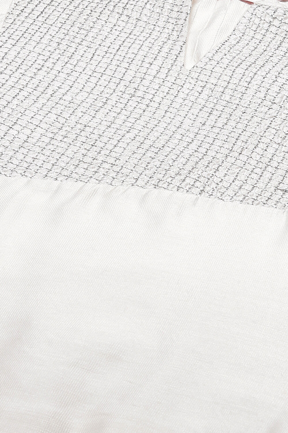 White Solid Nylon Viscose Classic Straight Kurta image number 1