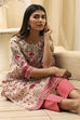 Yellow Cotton Straight Printed Kurta image number 1